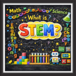 'What is stem  ' - Classroom Display Flex Board(4ft by 4ft)