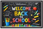 'Welcome back to school'-Classroom Display Flex Banner(6ft by 4ft)