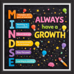 'Always have a growth   ' - Classroom Display Flex Board(4ft by 4ft)