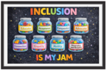 'Inclusion is my jam'-Classroom Display Flex Banner(6ft by 4ft)