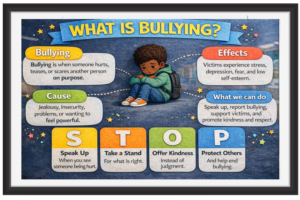 'What is bullying?'-Classroom Display Flex Banner(6ft by 4ft)