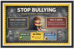 'Stop bullying'-Classroom Display Flex Banner(6ft by 4ft)