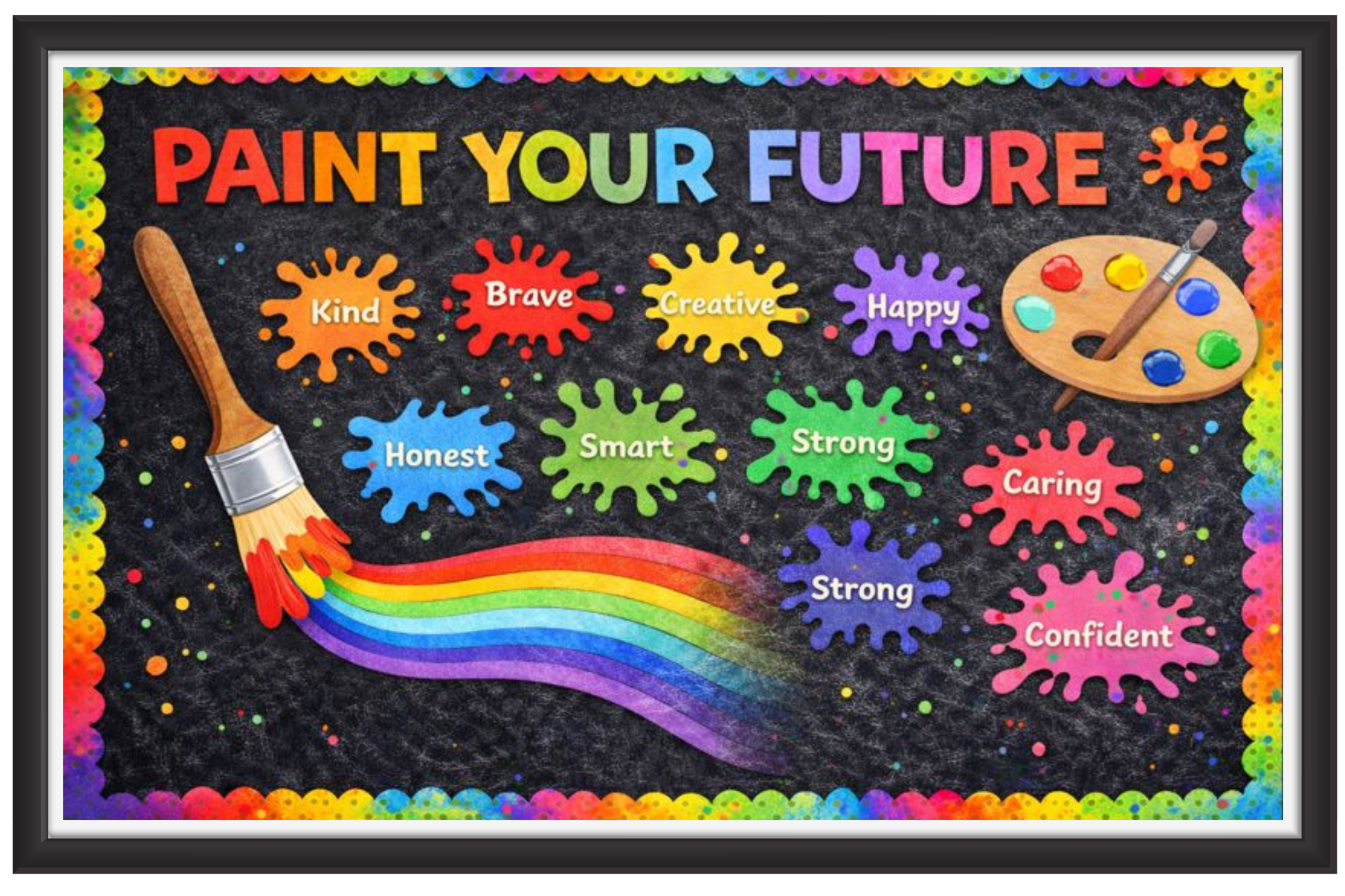 'Paint your future'-Classroom Display Flex Banner(6ft by 4ft)