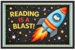 'Reading is a blast!'-Classroom Display Flex Banner(6ft by 4ft)