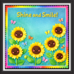 'Shine and smile! ' - Classroom Display Flex Board(4ft by 4ft)
