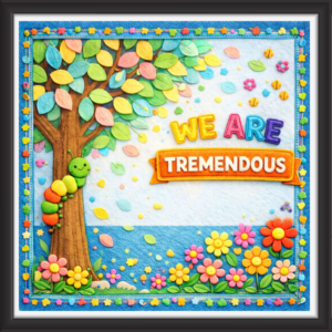'We are tremendous' - Classroom Display Flex Board(4ft by 4ft)