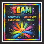 'Team  ' - Classroom Display Flex Board(4ft by 4ft)