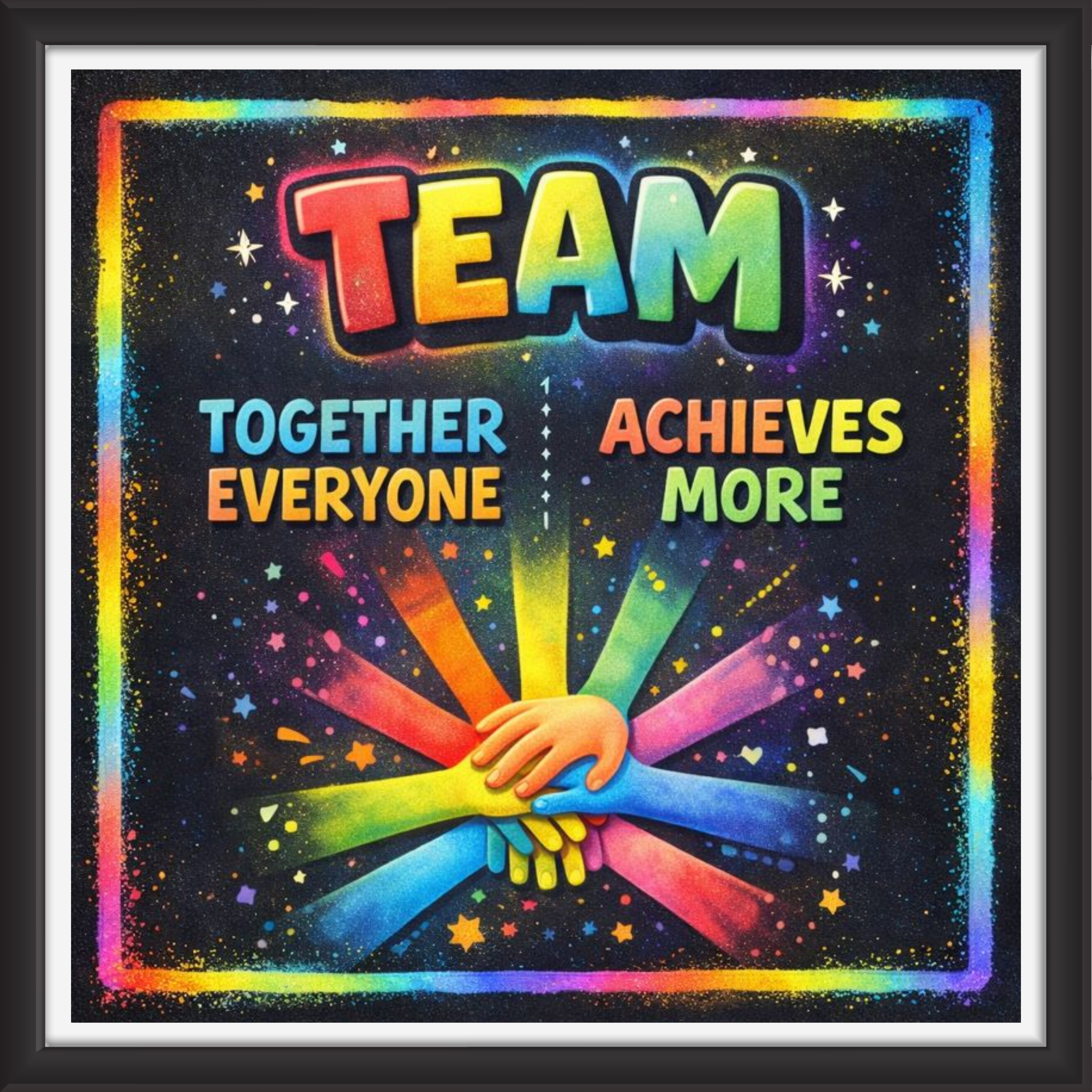 'Team ' - Classroom Display Flex Board(4ft by 4ft)