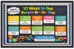 '10 ways to get people to like you '-Classroom Display Flex Banner(6ft by 4ft)