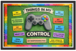 'Things in my control'-Classroom Display Flex Banner(6ft by 4ft)