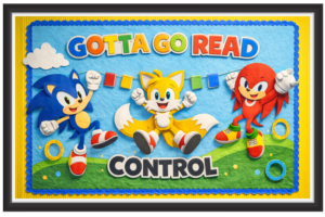 'Gotta go read control'-Classroom Display Flex Banner(6ft by 4ft)
