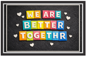 'We are better togther'-Classroom Display Flex Banner(6ft by 4ft)