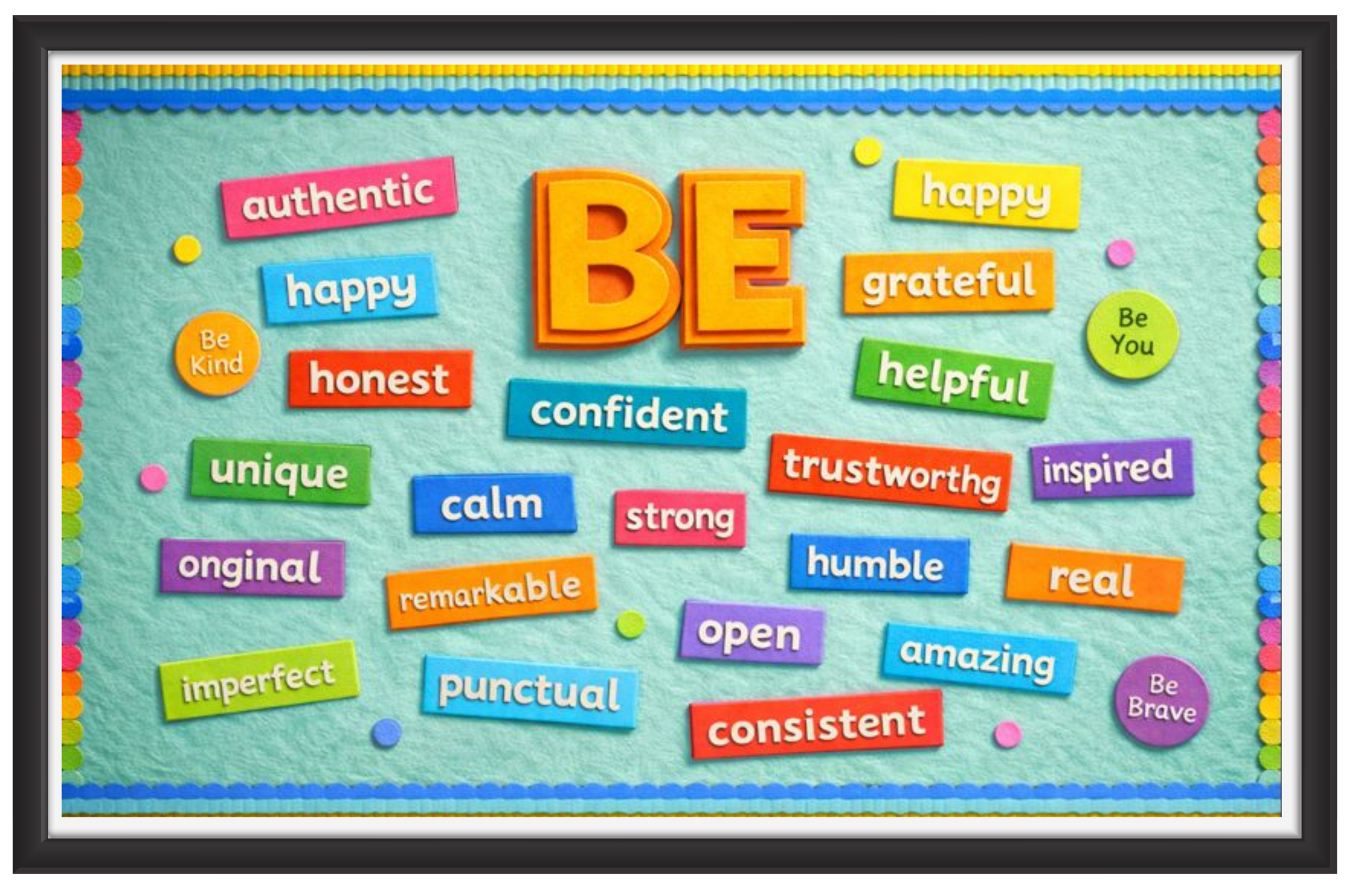 'BE Motivational words'-Classroom Display Flex Banner(6ft by 4ft)