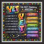 'Yet ' - Classroom Display Flex Board(4ft by 4ft)