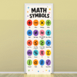 "Math Symbols" -Door sticker