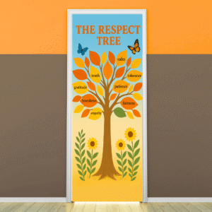 "The respect tree" -Door sticker on paper
