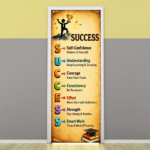 "Success" -Door sticker on paper