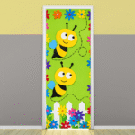 "Honeybee" -Door sticker on paper