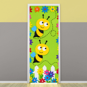 "Honeybee" -Door sticker on paper
