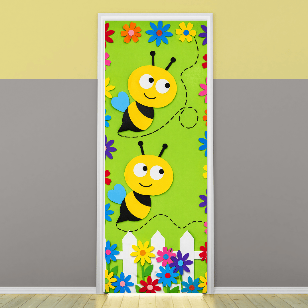 "Honeybee" -Door sticker on paper