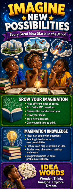"Imagine new Possibilities" -Door sticker