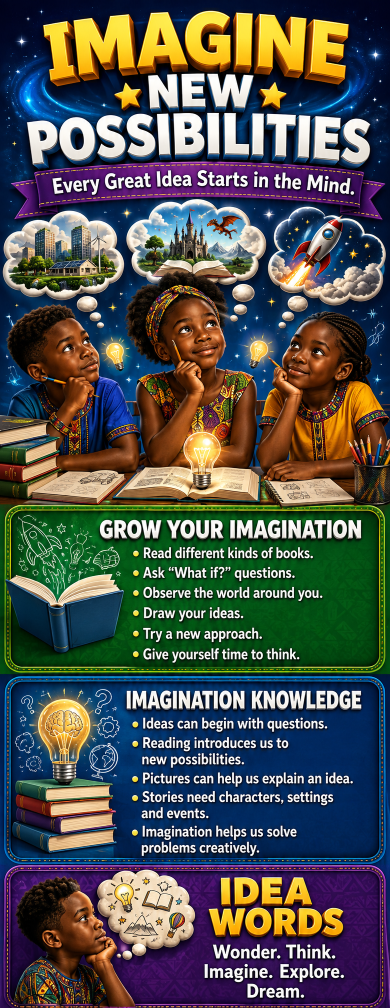 "Imagine new Possibilities" -Door sticker